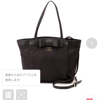 JILLby JILLSTUART????ナイロンエンブロイダリーバッグ リボン