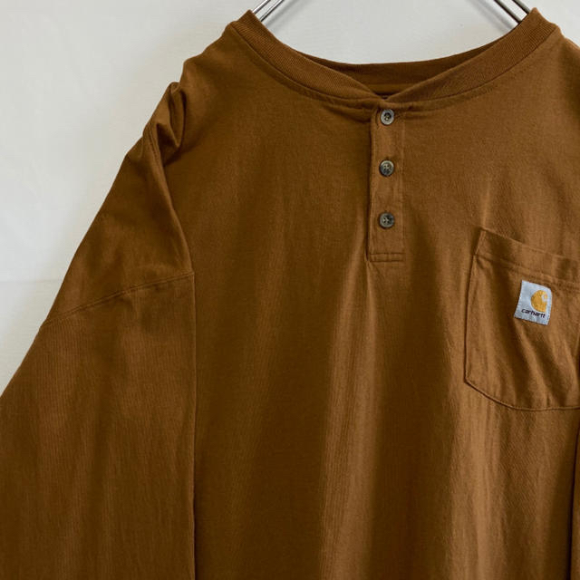 カーハート Carhartt ヘンリー ネック ポケット ロングTシャツ ロンT