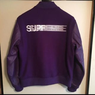 シュプリーム(Supreme)の最安　美品 Supreme motion logo varsity jacket(スタジャン)