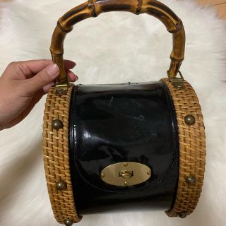 アナスイ(ANNA SUI)のカゴバッグ　カゴ　カバン(かごバッグ/ストローバッグ)