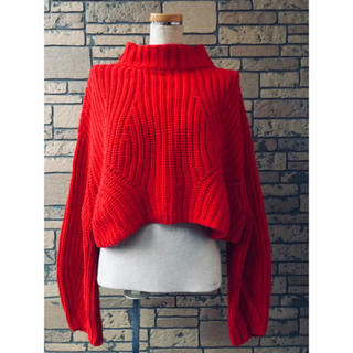 エイチアンドエム(H&M)のカシスオレンジ色セーター(ニット/セーター)
