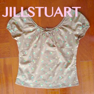 ジルスチュアート(JILLSTUART)の値下げ！ジル♡前後リバーシブルお花半袖(カットソー(半袖/袖なし))