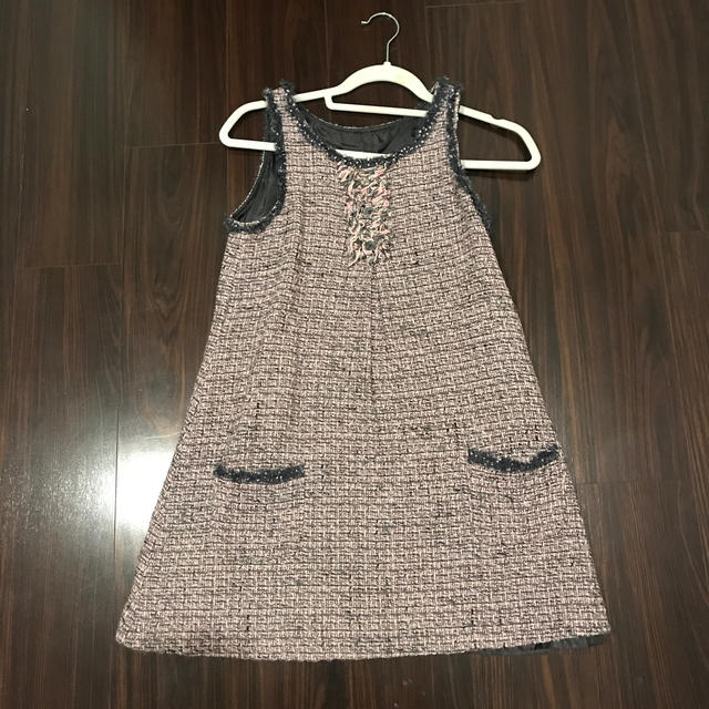 ZARA KIDS(ザラキッズ)のZara ツイードワンピ レディースのワンピース(ミニワンピース)の商品写真