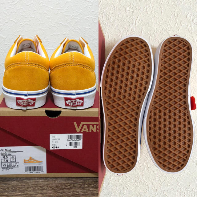 VANS(ヴァンズ)の限定品✨USA オールドスクール 24.5cm オレンジ 新品 レディースの靴/シューズ(スニーカー)の商品写真