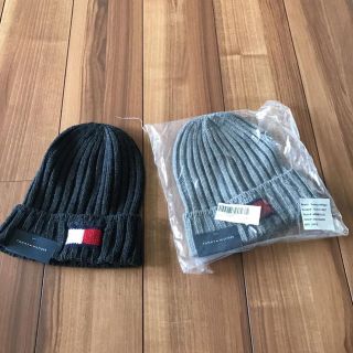 トミーヒルフィガー(TOMMY HILFIGER)のtommy ニット帽 新品 未使用 ペア♡(ニット帽/ビーニー)