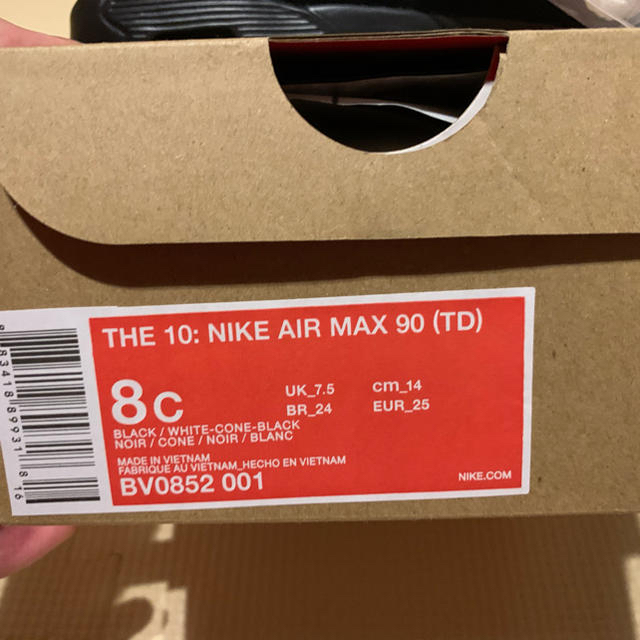 NIKE(ナイキ)のTHE 10 NIKE AIR MAX 90(TD) 14cm キッズ キッズ/ベビー/マタニティのベビー靴/シューズ(~14cm)(スニーカー)の商品写真