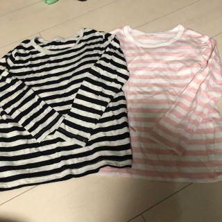 ムジルシリョウヒン(MUJI (無印良品))のボーダーTシャツ☆2枚(Tシャツ/カットソー)