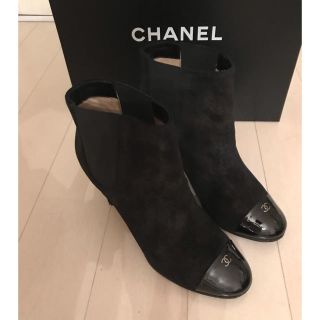 CHANEL♡サイドゴアショートブーツ(37)