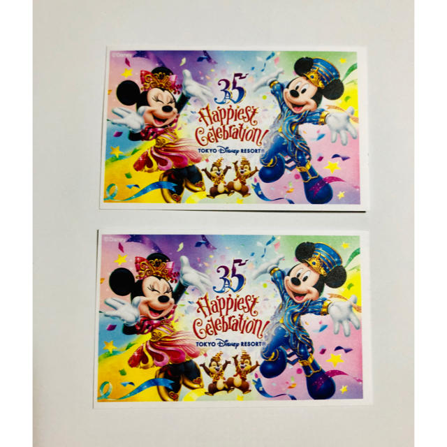 Disney(ディズニー)のDisney ディズニーリゾートチケット 大人2枚 チケットの施設利用券(遊園地/テーマパーク)の商品写真