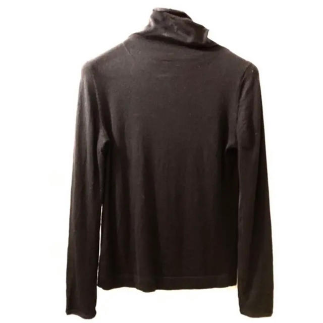 MUJI (無印良品)(ムジルシリョウヒン)のウールカシミヤ 無印良品 オフタートルセーター M ブラック  レディースのトップス(ニット/セーター)の商品写真