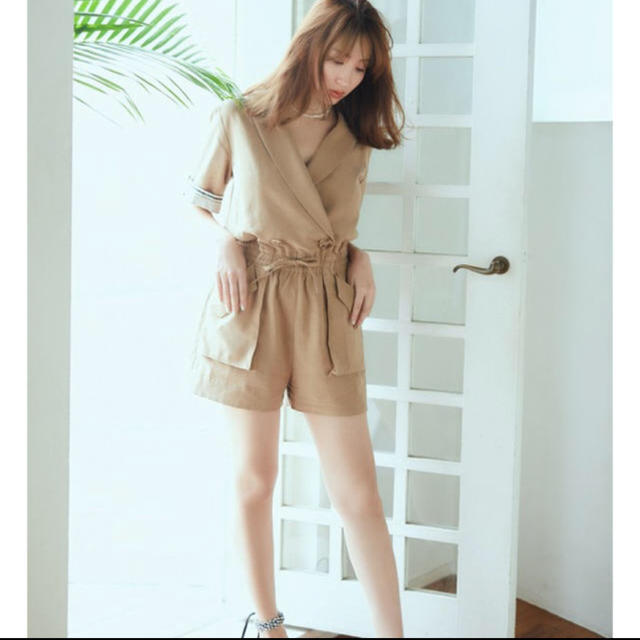 her lip to Cotton Blend Playsuit レディースのパンツ(オールインワン)の商品写真