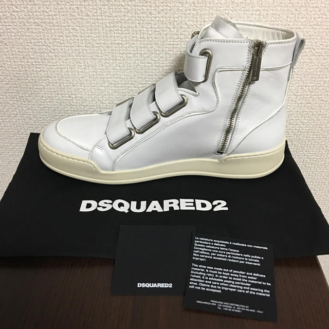 DSQUARED2(ディースクエアード)の新品 DSQUARED2 ハイカット スニーカー メンズブーツ ギフトにも◎41 メンズの靴/シューズ(スニーカー)の商品写真