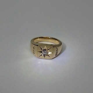 ご検討中 K18 ダイヤモンド付 指輪 新品(リング(指輪))