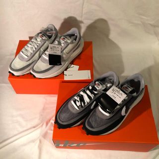 サカイ(sacai)のsacai × NIKE LDWaffle White Black 2足セット(スニーカー)