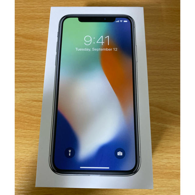 【美品】iPhone x 256GB シルバースマートフォン/携帯電話