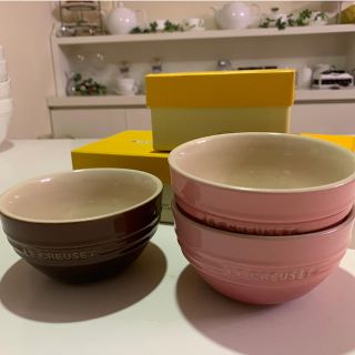 ルクルーゼ(LE CREUSET)のルクルーゼ   ライスボール　茶碗　3個(食器)