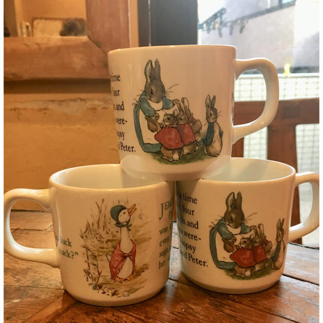 ウェッジウッド Wedgwood ピーターラビット 旧刻印 英国製 マグカップ