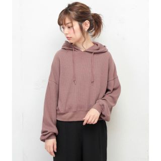 ナチュラルクチュール(natural couture)のnatural couture 厚手ワッフルパーカー(パーカー)