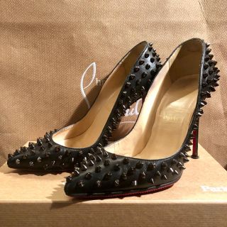 クリスチャンルブタン(Christian Louboutin)のルブタン スパイク パンプス ブラック 38(ハイヒール/パンプス)