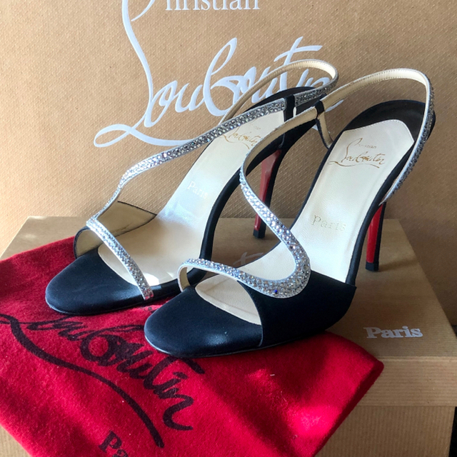 Christian Louboutin - クリスチャンルブタン スワロフスキー サンダル 38.5の通販 by AN's shop