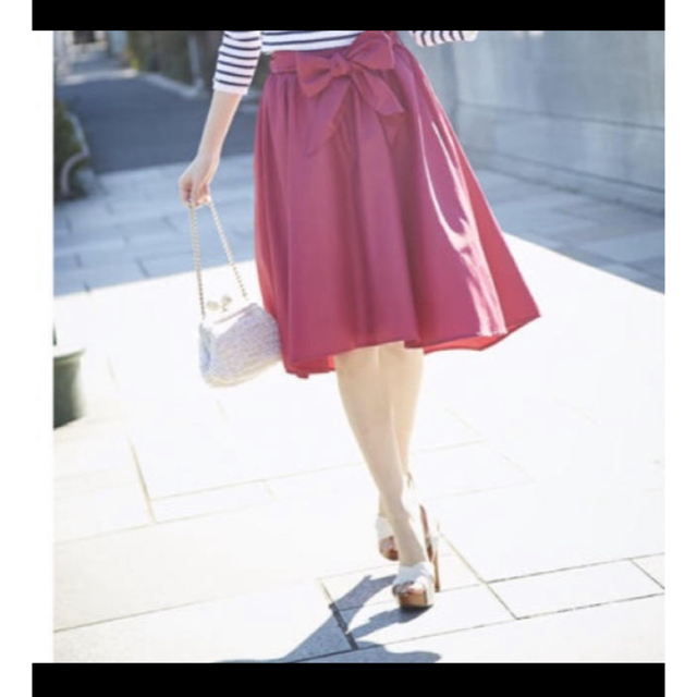 tocco(トッコ)のtocco closet ローズピンクスカート レディースのスカート(ひざ丈スカート)の商品写真