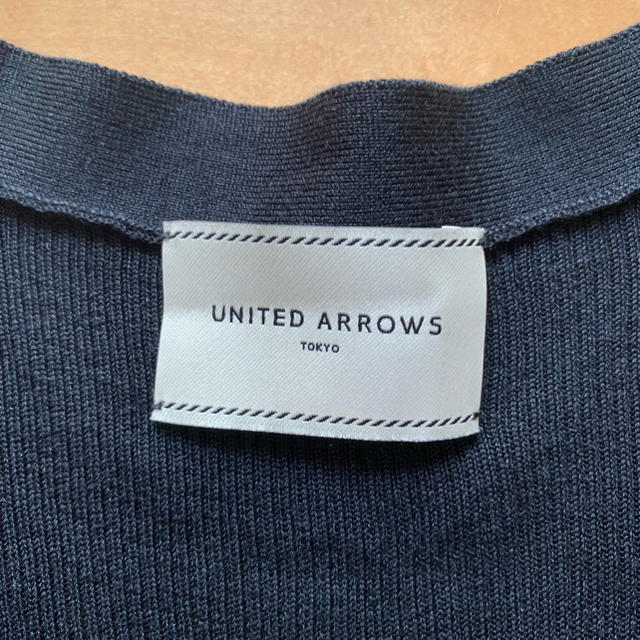 UNITED ARROWS(ユナイテッドアローズ)のUNITED ARROWS シルク リブカーディガン レディースのトップス(カーディガン)の商品写真