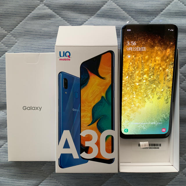 UQモバイル Galaxy A30 SCV43 ブルー 新品 SIMフリー