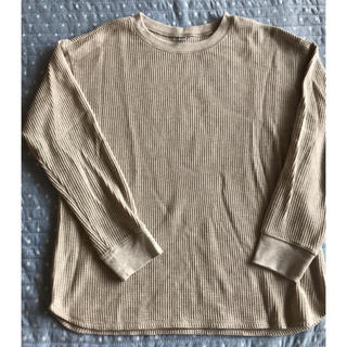 ユニクロ(UNIQLO)のユニクロ♡ワッフルクルーネックTシャツ(長袖)(Tシャツ(長袖/七分))