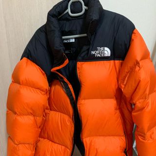 North faceノースフェイス　ヌプシカモ柄　オレンジ