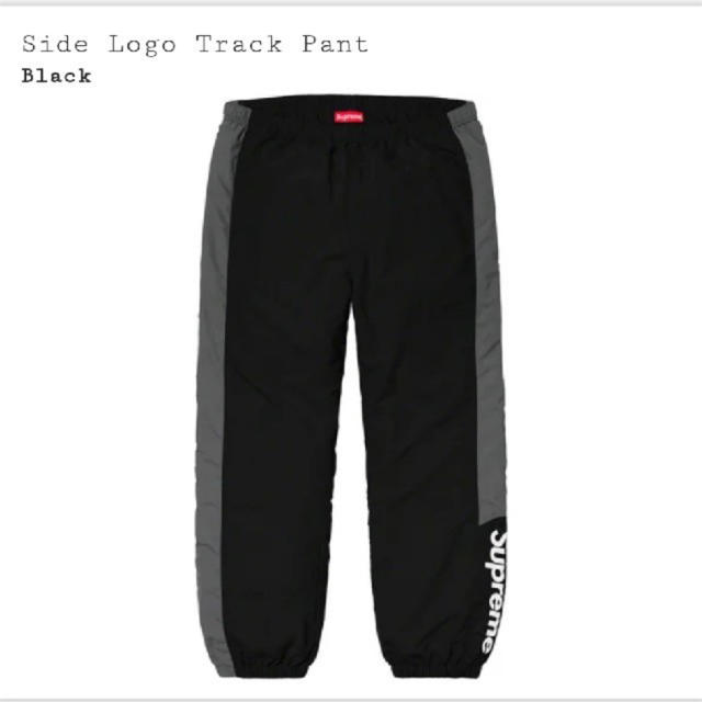 Supreme Side Logo Track Pant Black