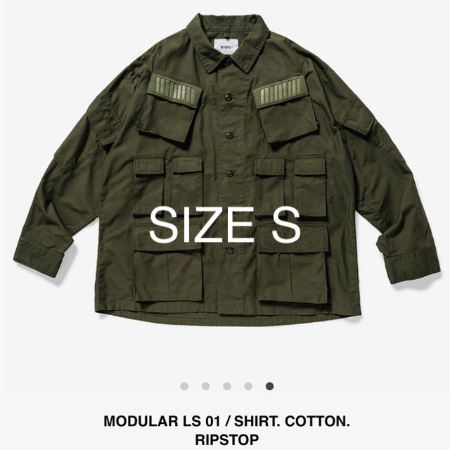 W)taps(ダブルタップス)のWTAPS MODULAR LS 01 SHIRT S 1 OLIVE メンズのジャケット/アウター(ミリタリージャケット)の商品写真