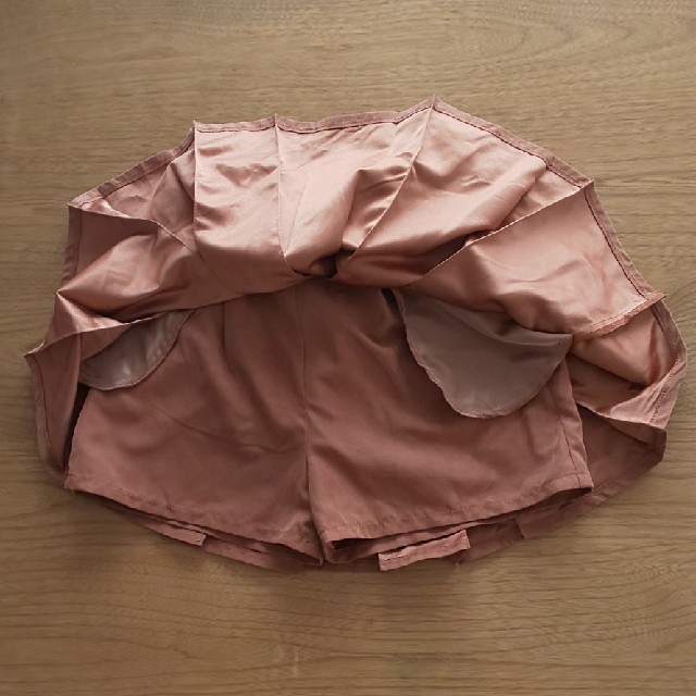 INGNI First(イングファースト)のイングファースト 140 キュロット ブラウン リボン キッズ/ベビー/マタニティのキッズ服女の子用(90cm~)(スカート)の商品写真