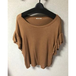 ローズバッド(ROSE BUD)のローズバッド ROSEBUD ニット フレア カットソー(カットソー(半袖/袖なし))