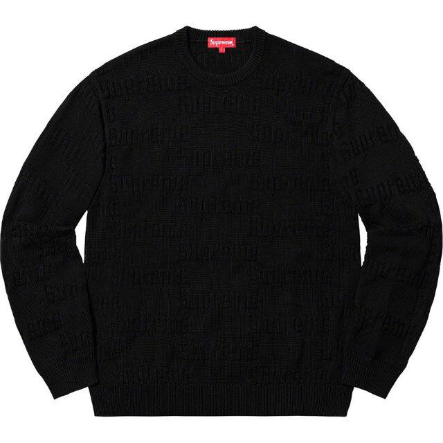【L】Raised Logo Sweater
