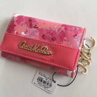 セシルマクビー(CECIL McBEE)の新品 セシルマクビー 花柄 キーケース ピンク(キーケース)