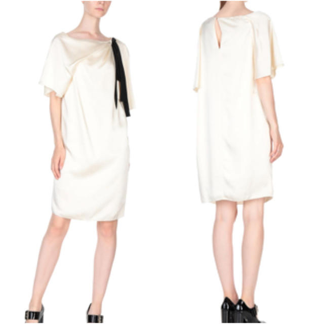 最安値】 LANVIN - LANVIN Paris ワンピース シルク 100% 新品未使用