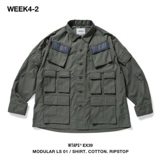 ダブルタップス(W)taps)の19FW WTAPS  MODULAR LS 01 / SHIRT  GY M(シャツ)