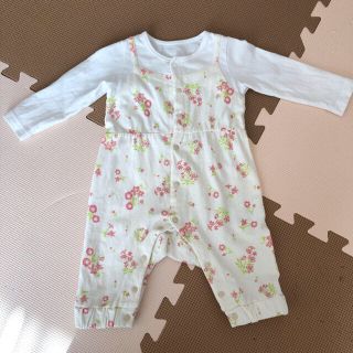 ブランシェス(Branshes)のbery様専用 ブランシェス★ロンパース★小花柄ロンパース★70サイズ(ロンパース)