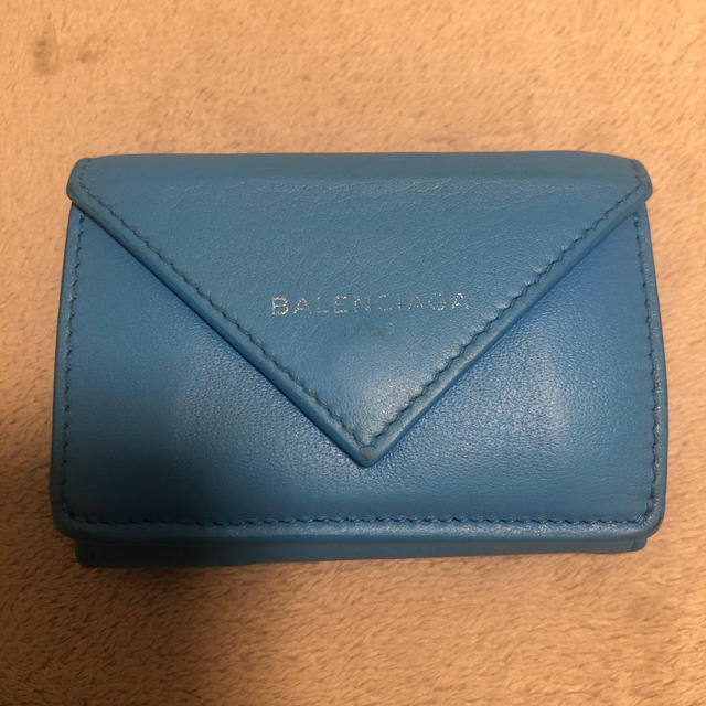 Balenciaga(バレンシアガ)のバレンシアガ ミニ 財布 水色 レディースのファッション小物(財布)の商品写真