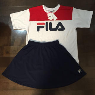 フィラ(FILA)の新品タグ付 FILA セットアップ(Tシャツ(半袖/袖なし))
