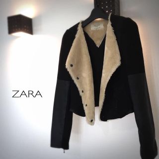 ザラ(ZARA)のノーカラー ジャケット(ライダースジャケット)