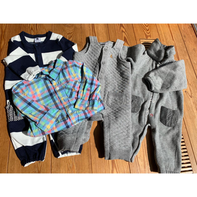 babyGAP(ベビーギャップ)のbaby Gap Corva 男の子 セット 60〜80 キッズ/ベビー/マタニティのベビー服(~85cm)(ロンパース)の商品写真