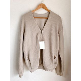 ビームス(BEAMS)のcrepuscule Moss stitch cardigan beige (カーディガン)