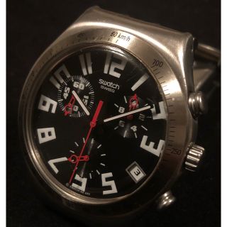 スウォッチ(swatch)のSwatch Irony クオーツ ssステンレスプレス クロノグラフ防水腕時計(腕時計(アナログ))