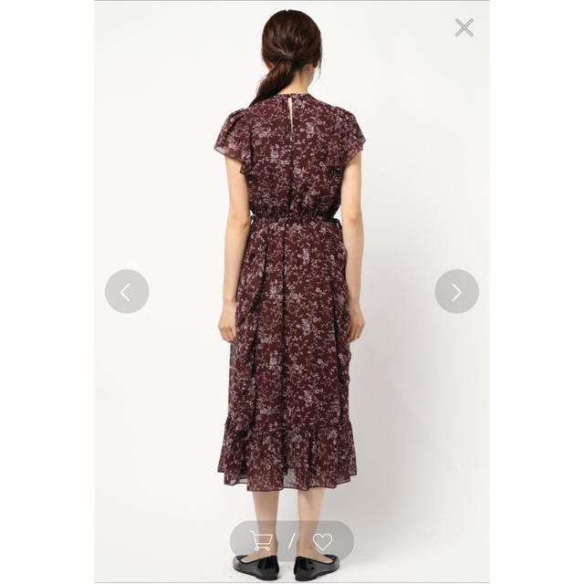 moussy(マウジー)のmoussy VINTAGE FLOWER CHIFFON DRESS レディースのワンピース(ひざ丈ワンピース)の商品写真