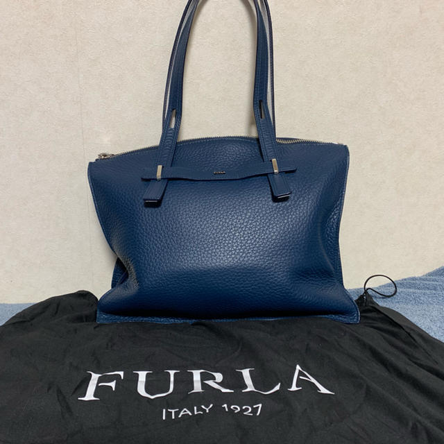 未使用 FURLA フルラ ジョーヴェ M トートバッグ ネイビー 2019SS