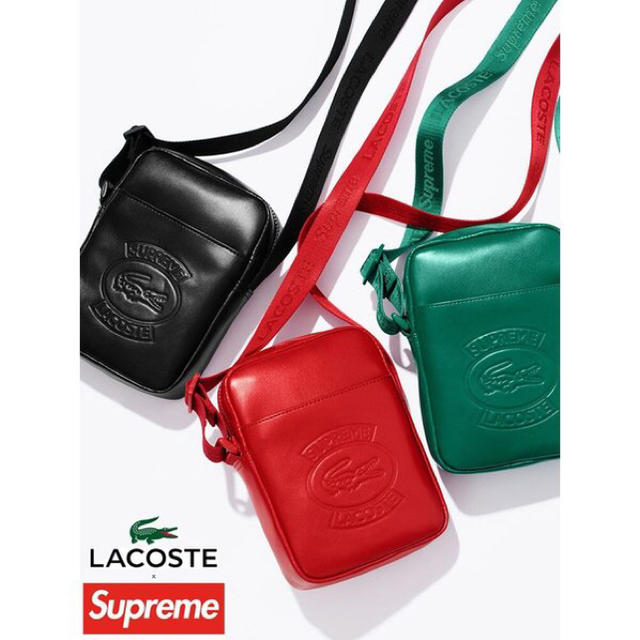 国産品 シュプリーム×ラコステ ショルダーバッグ ショルダーバッグ