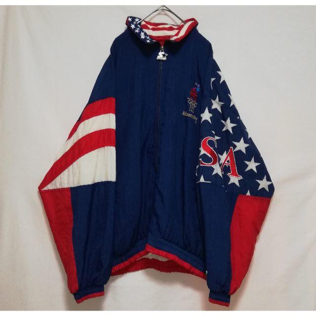 NIKE(ナイキ)の90年代 STARTER アトランタオリンピック XL メンズのジャケット/アウター(ナイロンジャケット)の商品写真