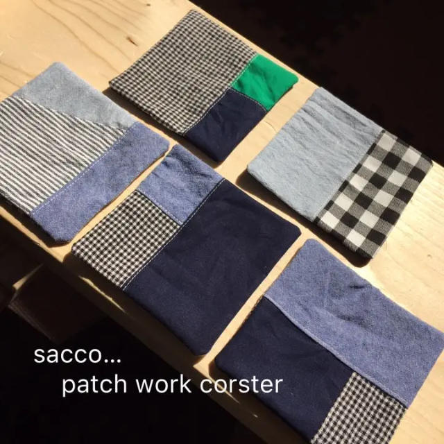 先染め布のコースター セット パッチワークコースターの通販 By Sacco S Shop ラクマ