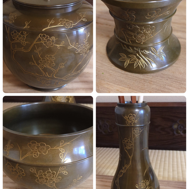 美品!茶道具 唐銅 皆具揃 春秋柄 作家物 宗光 | www.espacios.com.ar